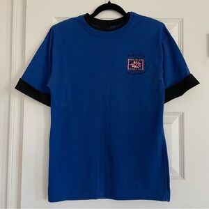 Harley Davidson Vintage Cuffed Dallas Texas Embroidered Logo Tee Medium